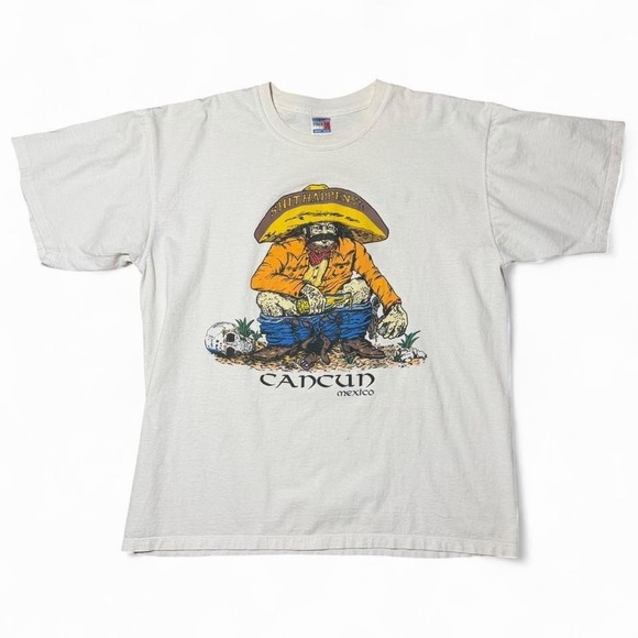 Anker Other - Vintage 90s Cancun Mexico Souvenir Poop Happens Funny Joke Graphic T-shirt XL
